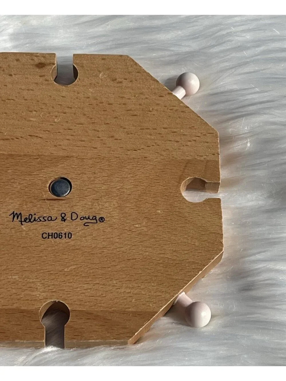 Melissa and Doug Wooden Railway 8-Way Turntable Switch Track Train